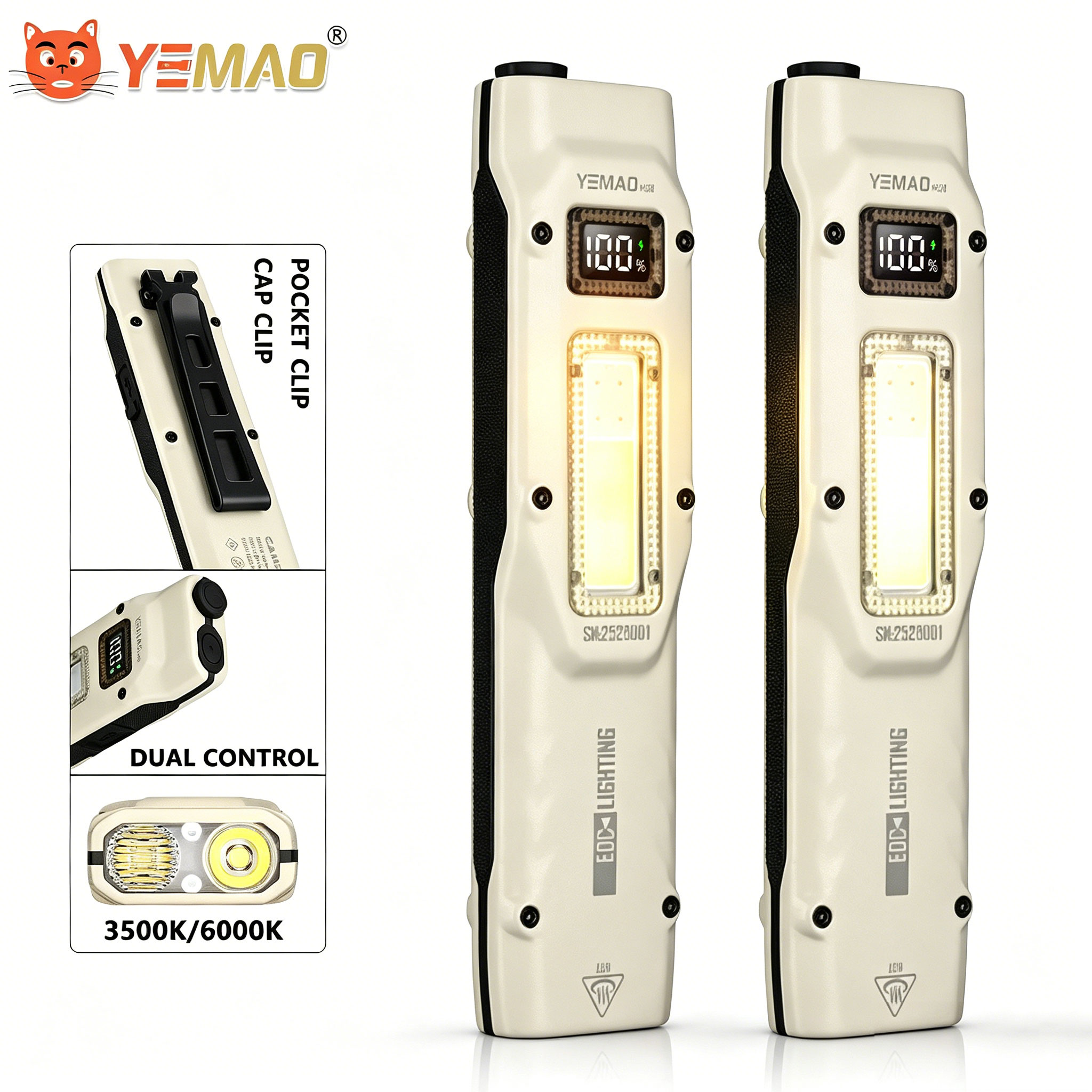 Outdoor Lighting Lumen - 880LM portátil YEMAO M28 Ultra-fino lanterna
