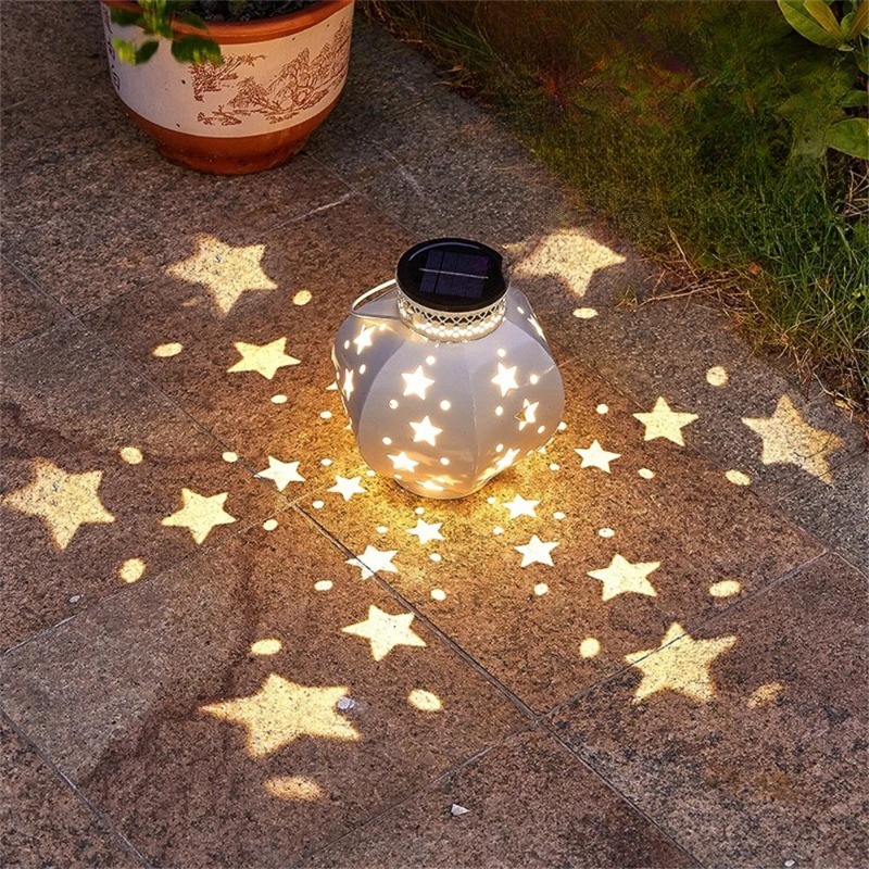 Outdoor Lighting Wire - Luminária Projetora Solar Suspensa para Jardim,