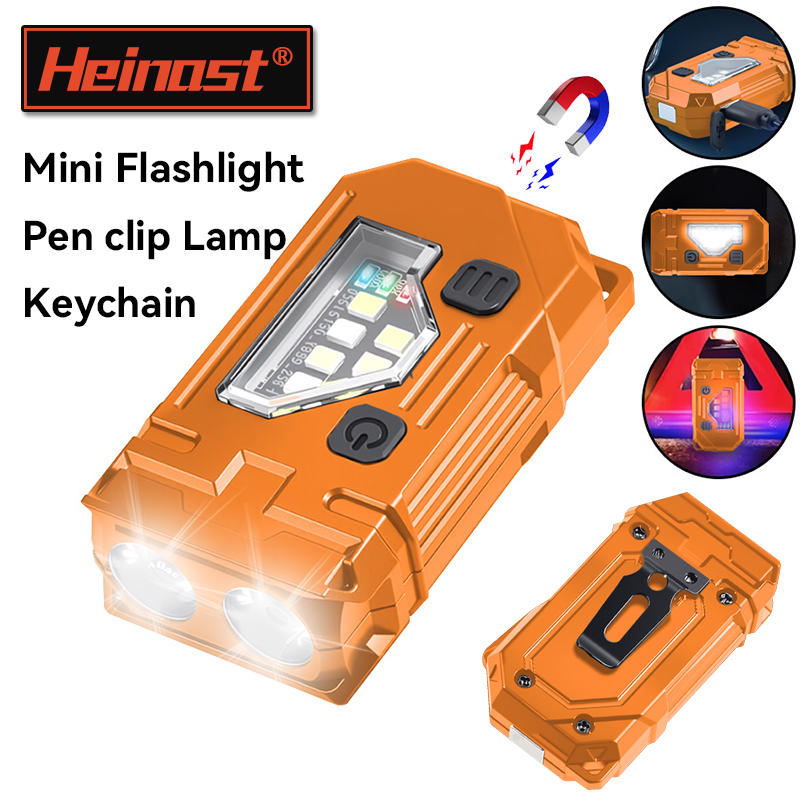 Outdoor Lighting Lumen - Mini chaveiro edc lanterna recarregável tocha