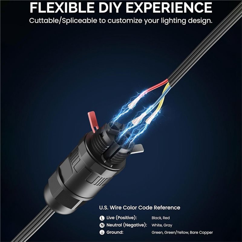 Outdoor Lighting Govee - Conector de Emenda Impermeável DT17 com