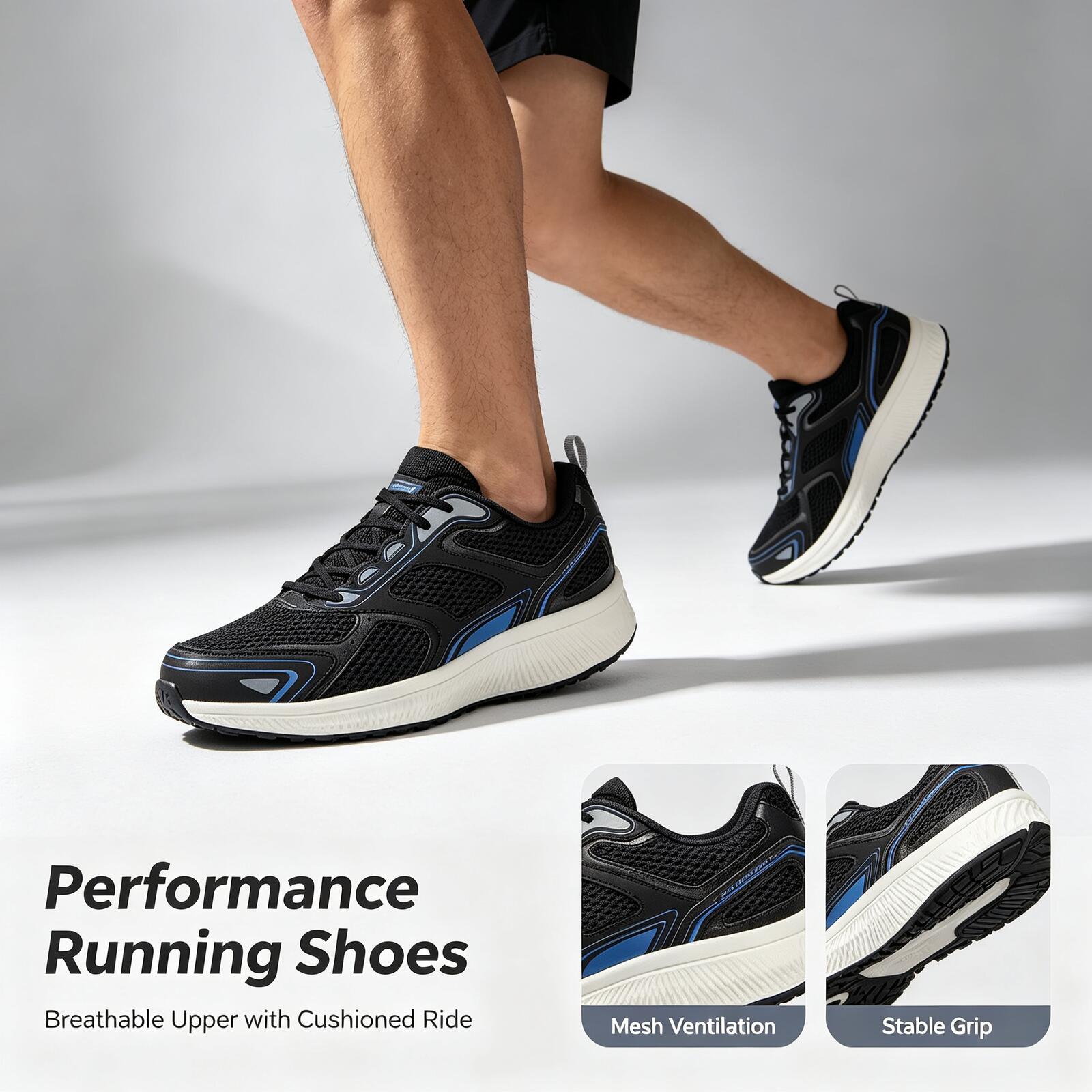 Outdoor Lighting Hong Kong - Tênis de Corrida Masculino Skechers 220036-BKBL