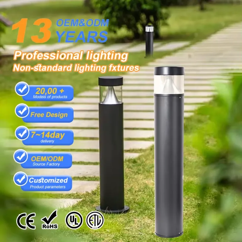 Outdoor Lighting Bollards - Luminária LED Moderna de Alumínio 3/7/12W