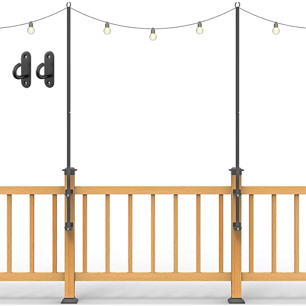 Outdoor Lighting Garden - Pacote de 2 postes de luz