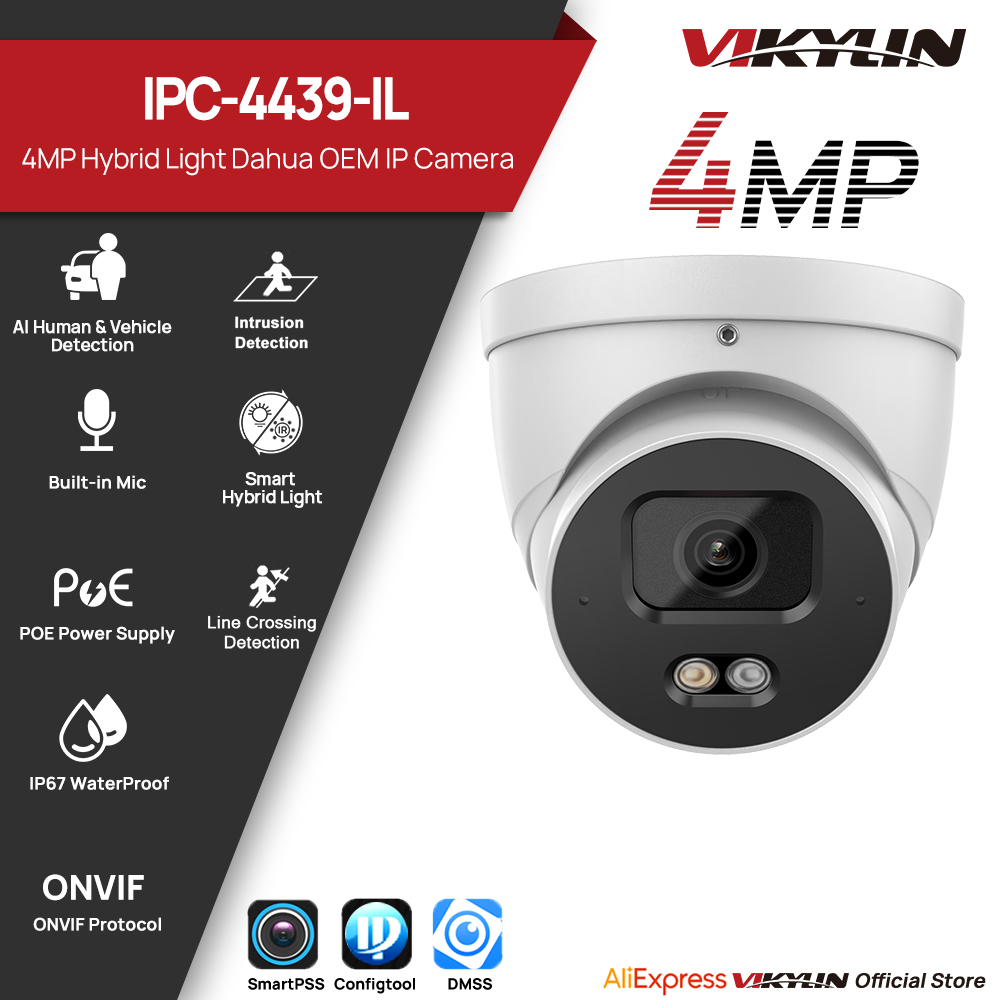 Outdoor Lighting Voltage - Câmera de Segurança IP VIKYLIN 4MP
