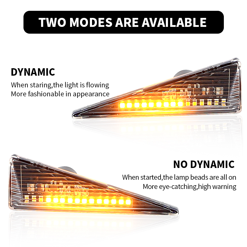 Outdoor Lighting Yellow - 2PCS Luzes de Sinalização LED Laterais