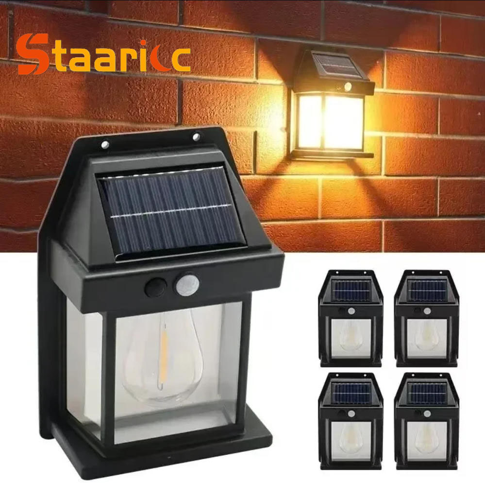 Outdoor Lighting Wire - Luz de Parede Solar Externa de