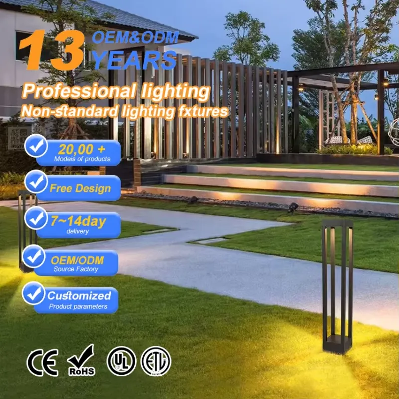 Outdoor Lighting Bollards - Luminária LED COB para Jardim e