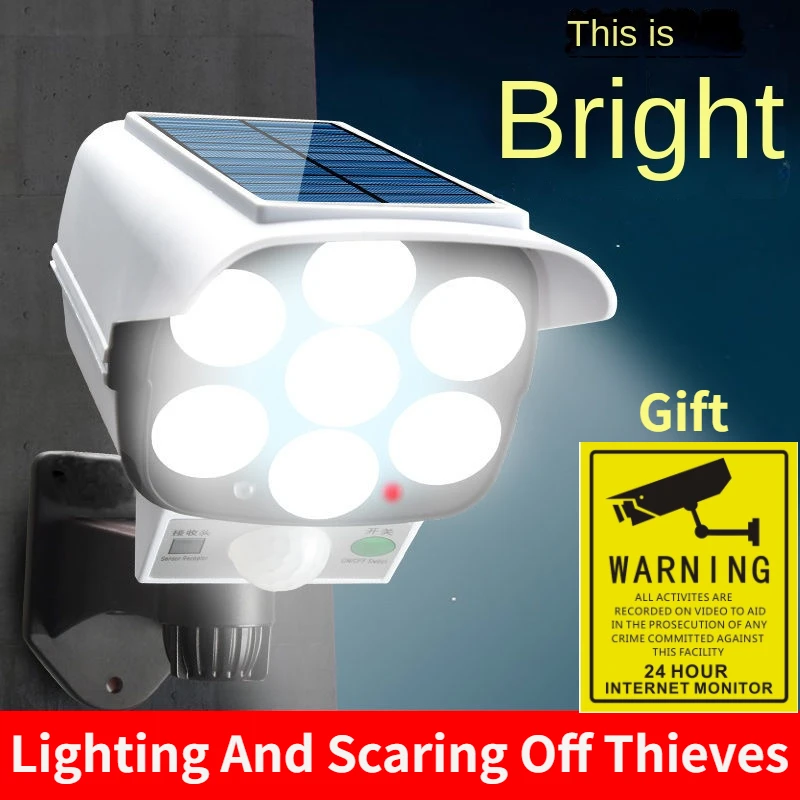 Outdoor Lighting Wire - Luz solar ao ar livre sensor