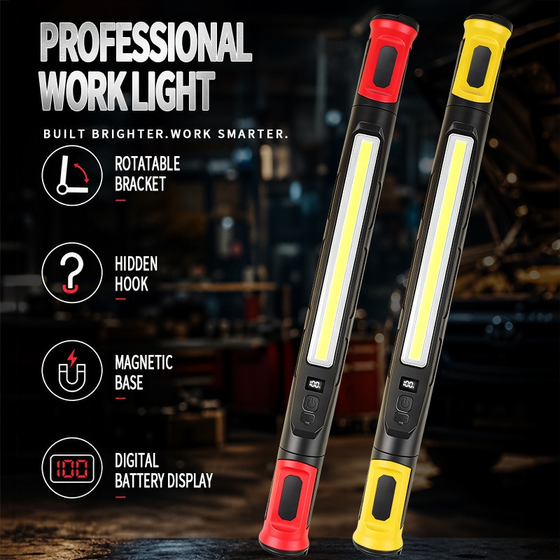Outdoor Lighting Hooks - Lanterna de Trabalho Magnética COB Recarregável