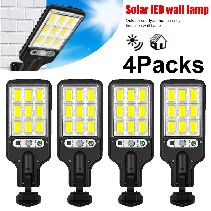 Outdoor Lighting Garden - Lâmpada de Parede Solar LED Potente