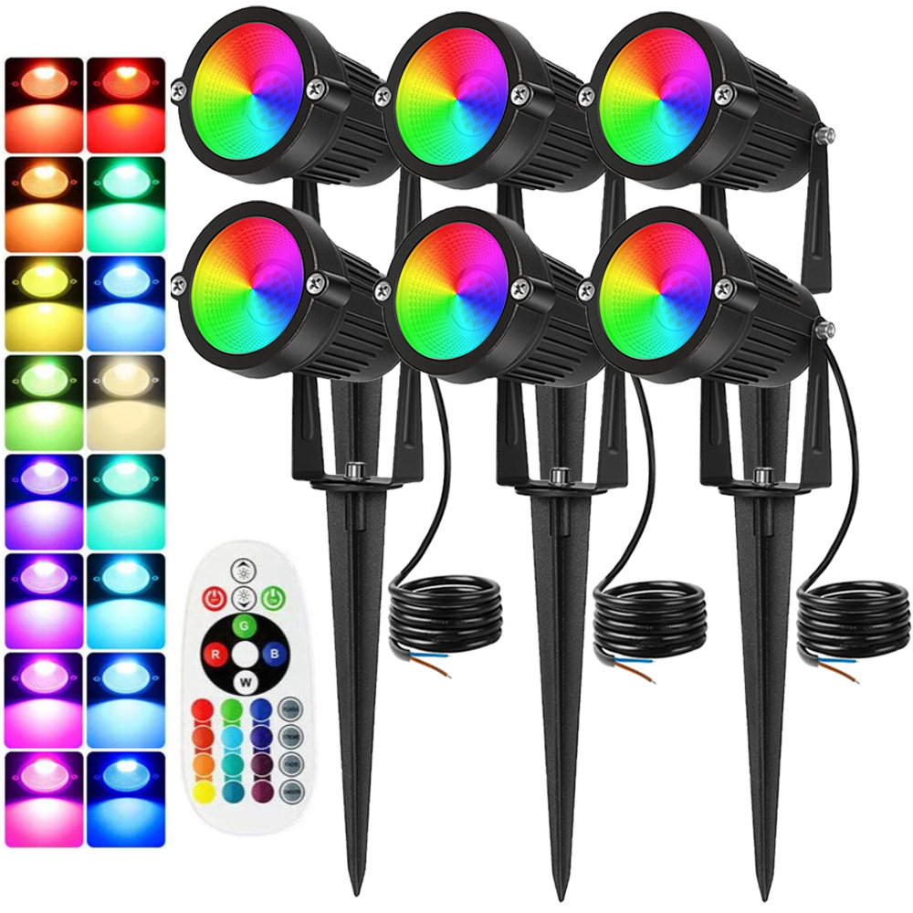 Outdoor Lighting Garden - Iluminação de paisagem RGBW 10W com