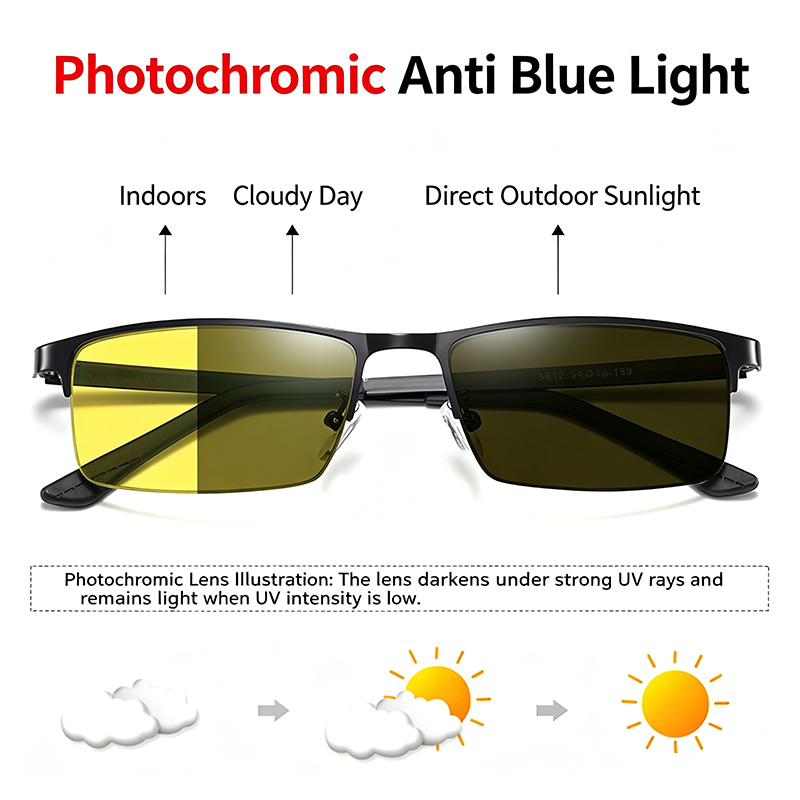Outdoor Lighting Yellow - Óculos de Visão Noturna Amarelos Fotocromáticos