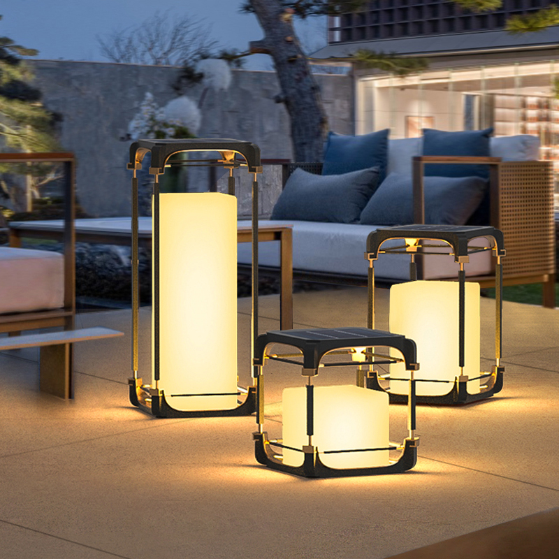Outdoor Lighting Garden - Luminária de Chão Luminosa para Pátio,