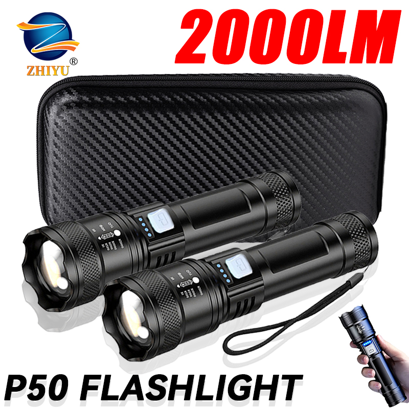 Outdoor Lighting Lumen - Lanterna tática led 2000lm, recarregável por