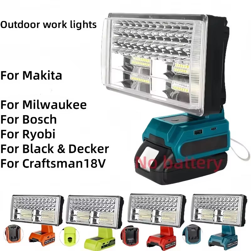 Outdoor Lighting Milwaukee - Lanterna de Trabalho Portátil de 50W,