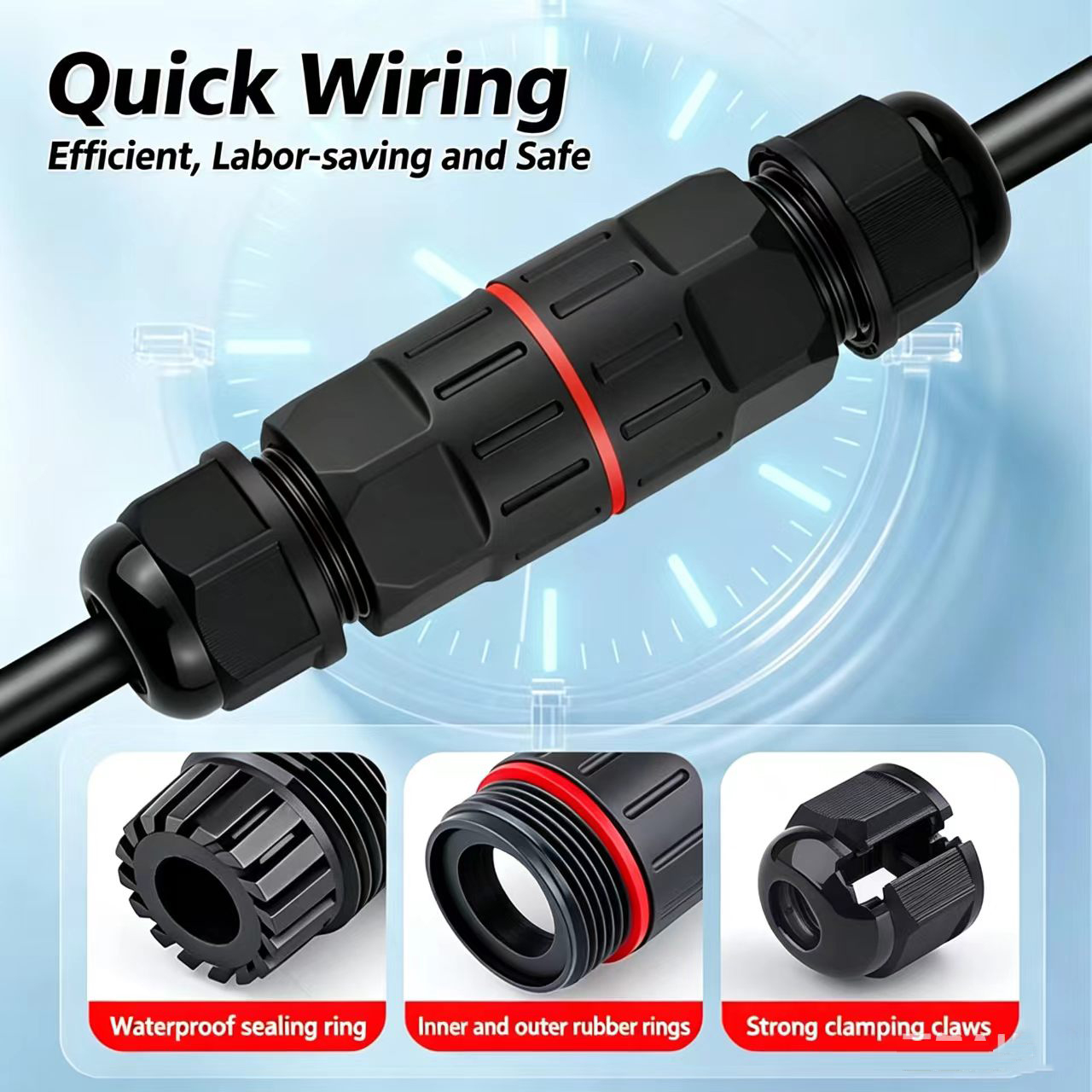 Conector de Fio de 2 e 3 Pinos - Outdoor Lighting Voltage avaliação e preço
