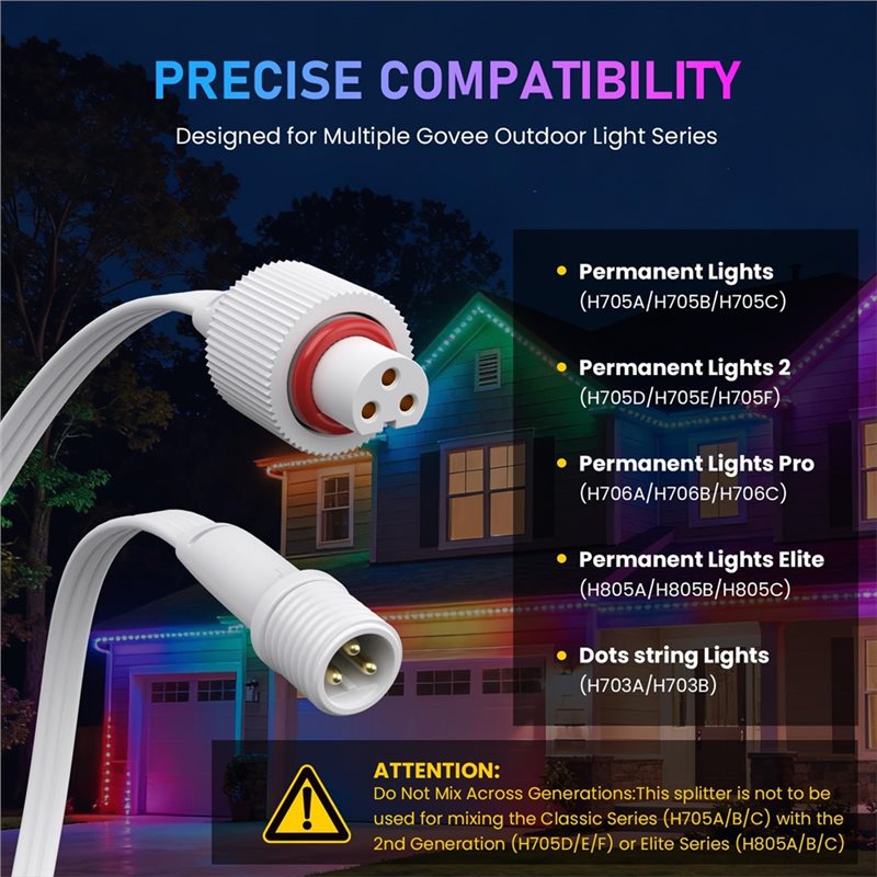 Cabo de Extensão A93Z Y-Splitt - Outdoor Lighting Govee avaliação e preço