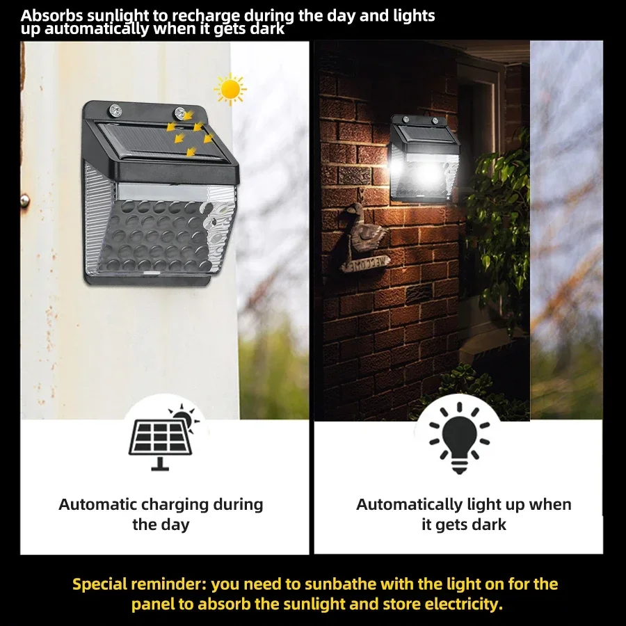Luz Solar LED com Sensor de Mo - Outdoor Lighting Garden avaliação e preço