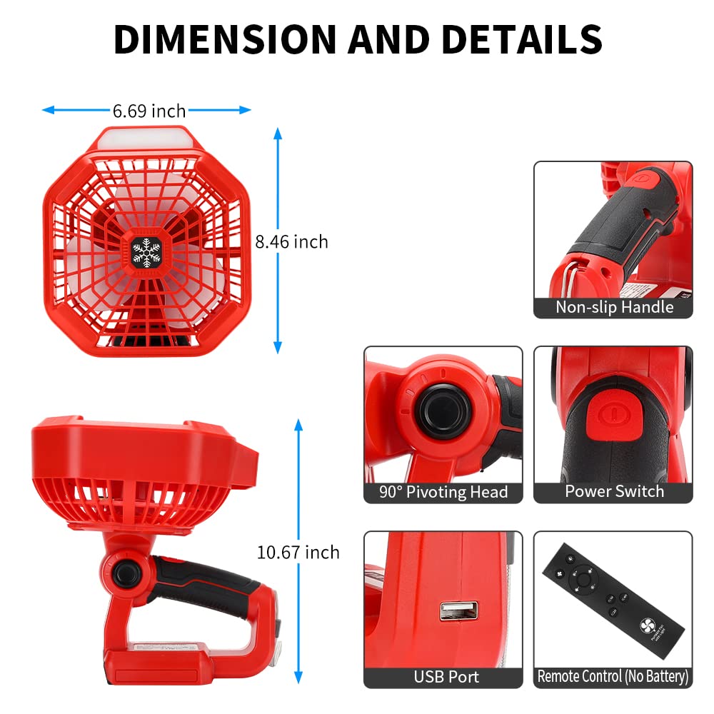 Ventilador portátil multifunci - Outdoor Lighting Milwaukee avaliação e preço