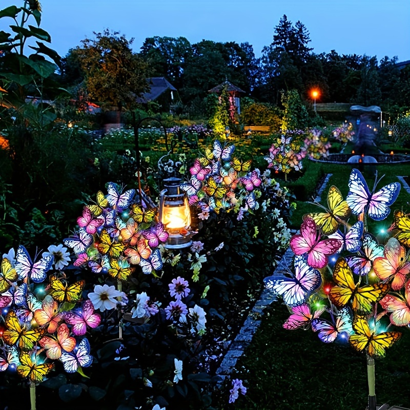 Solar led borboleta luzes do j - Outdoor Lighting Wire avaliação e preço