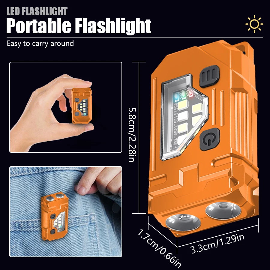 Mini chaveiro edc lanterna rec - Outdoor Lighting Lumen avaliação e preço