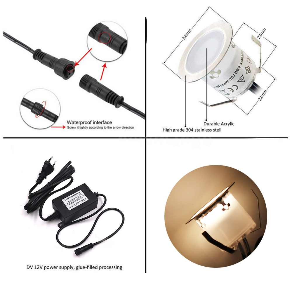 Luz de Deck LED 12V para Exter - Deck Step Light avaliação e preço