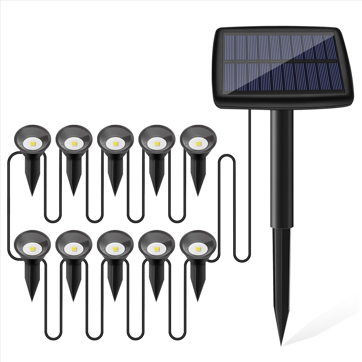 Luzes Solares Y17A 10 em 1 par - Solar Path Light avaliação e preço