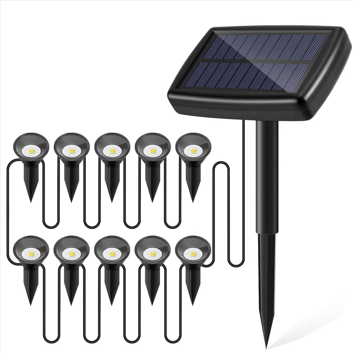 Luzes Solares Y17A 10 em 1 par - Solar Path Light avaliação e preço