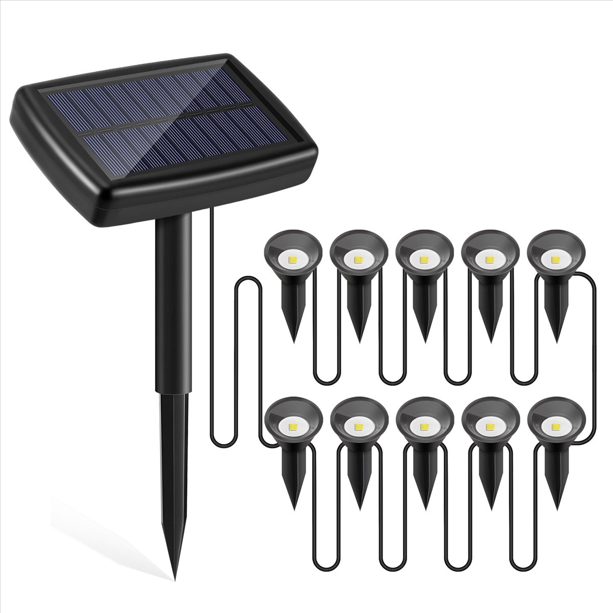 Luzes Solares Y17A 10 em 1 par - Solar Path Light avaliação e preço