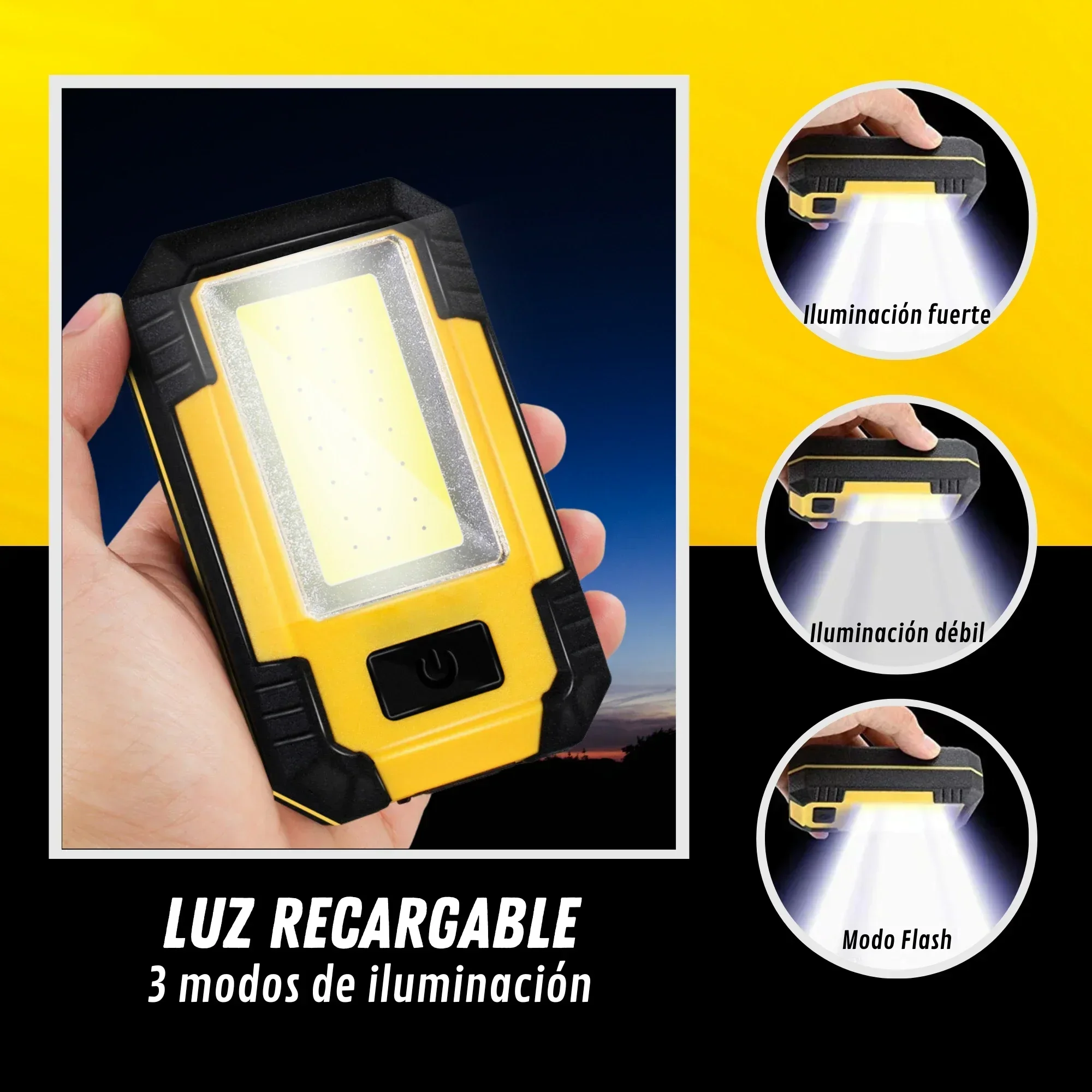 Lanterna de Trabalho Recarregá - Outdoor Lighting Lumen avaliação e preço