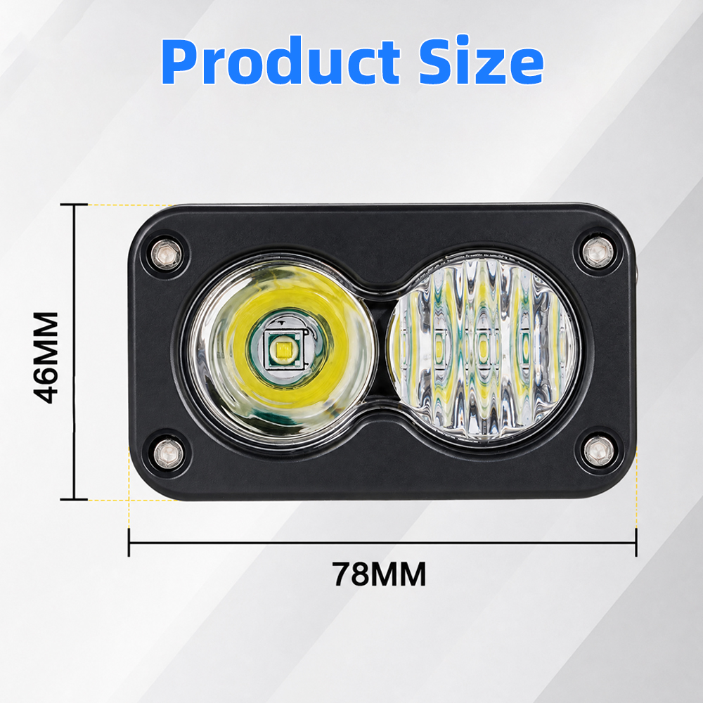Farol LED de 3 Polegadas Ridst - Outdoor Lighting Yellow avaliação e preço
