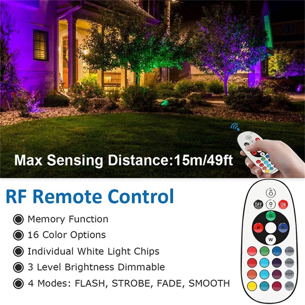 Iluminação de paisagem RGBW 10 - Outdoor Lighting Garden avaliação e preço