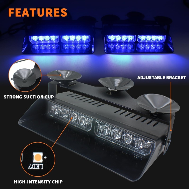 2 em 1 luzes estroboscópicas d - Deck Step Light avaliação e preço