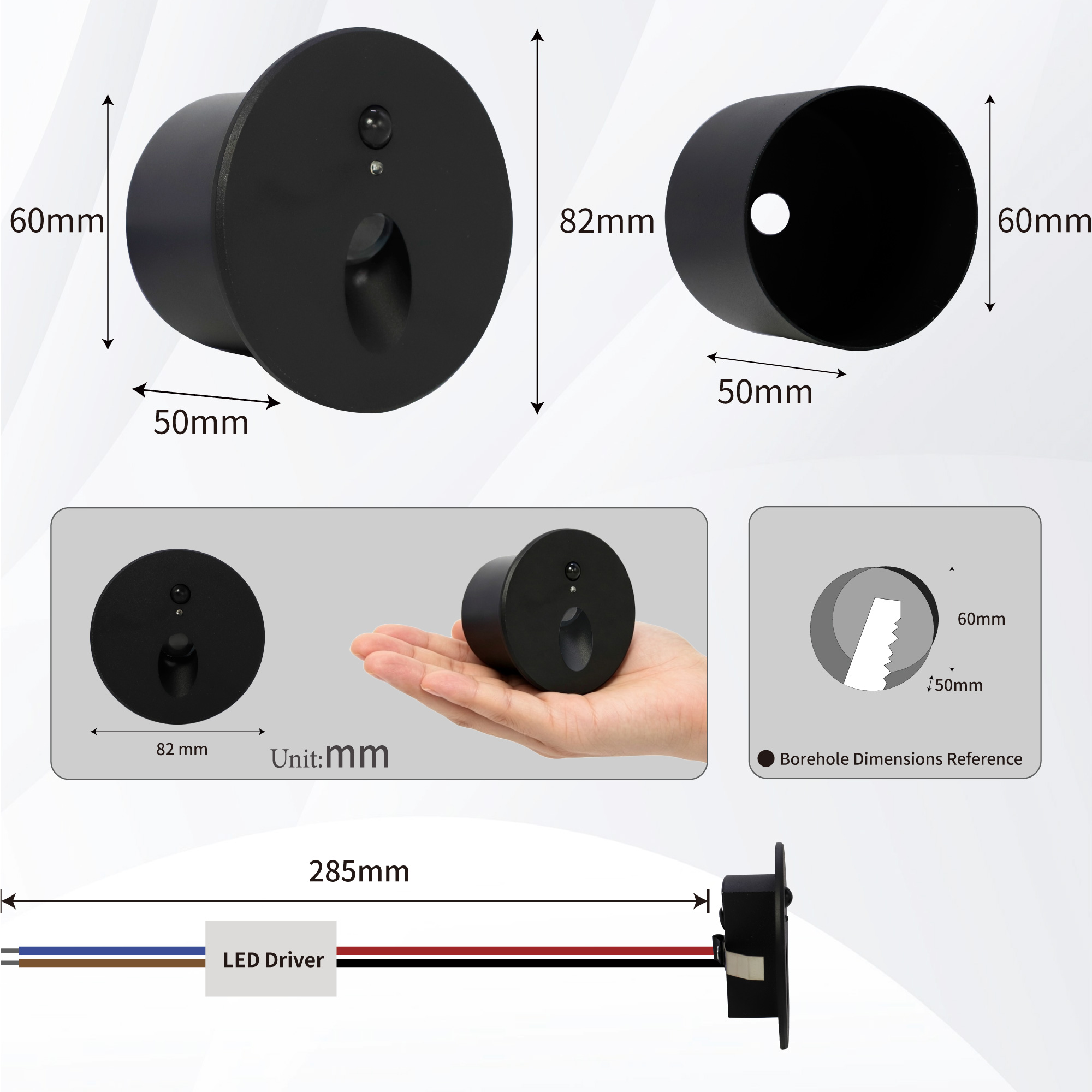 Luz embutida LED para degraus  - Deck Step Light avaliação e preço
