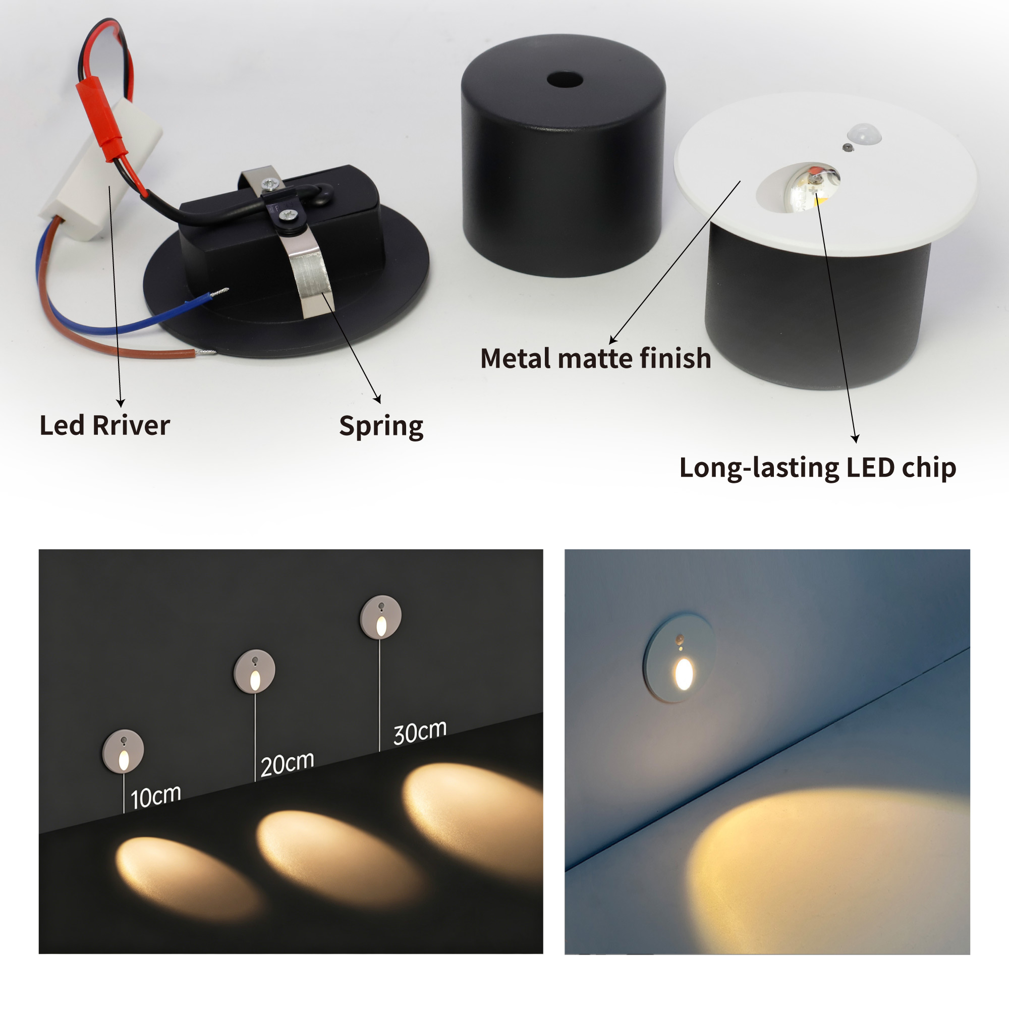 Luz embutida LED para degraus  - Deck Step Light avaliação e preço