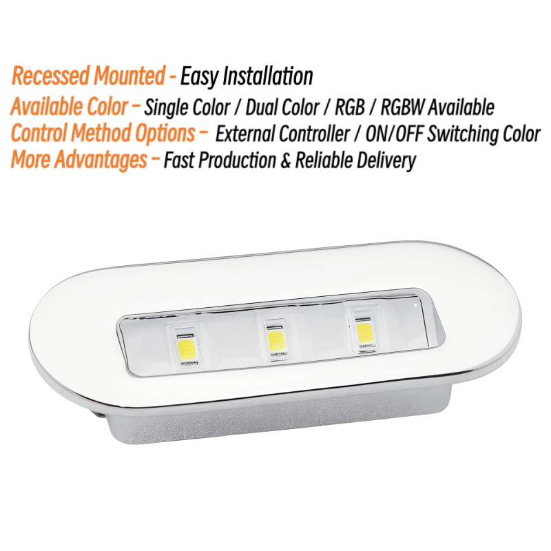 Luz de Cortesia LED 3W 12V 24V - Deck Step Light avaliação e preço