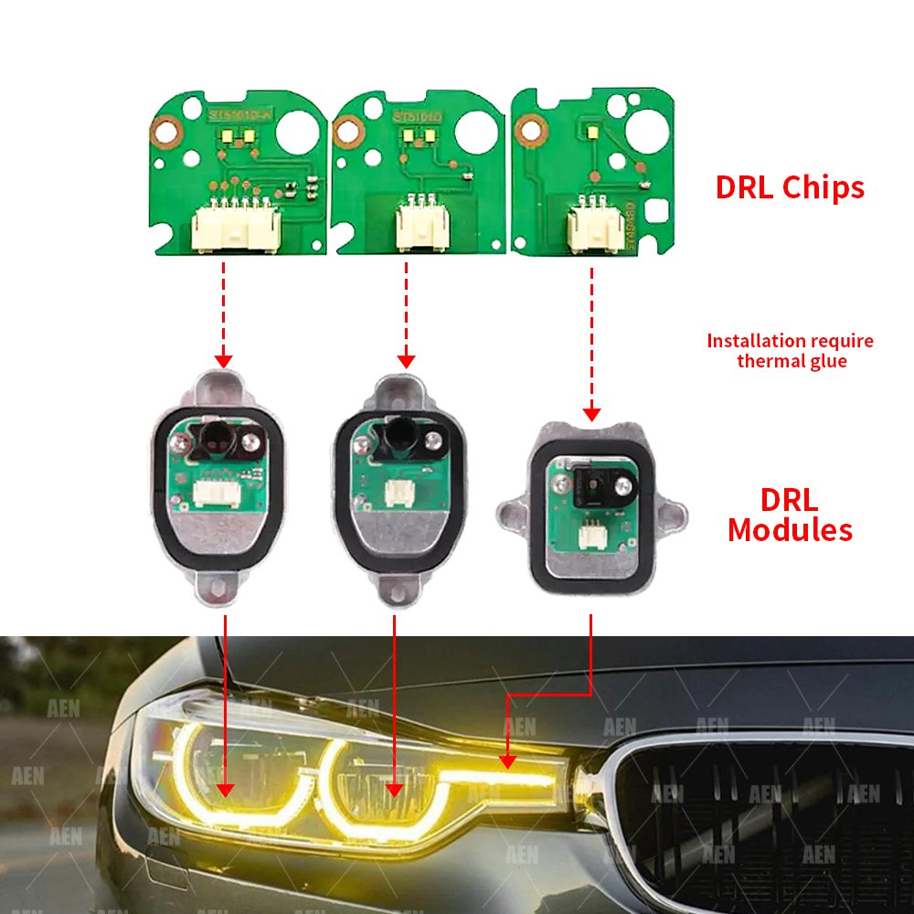 Placas de LED DRL CSL Angel Ey - Outdoor Lighting Yellow avaliação e preço